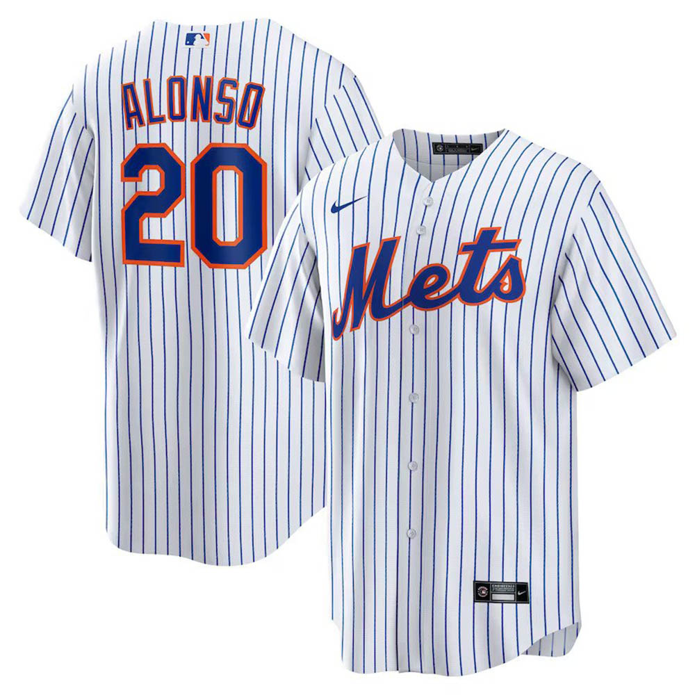 Men's New York Mets Pete Alonso Home Player Name Jersey - White