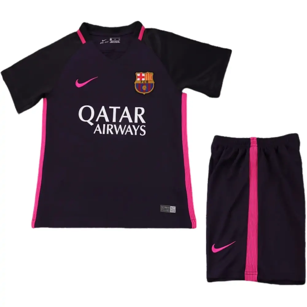 2016-17 Barcelona Away Retro Children's Jersey Set - Fans Edition