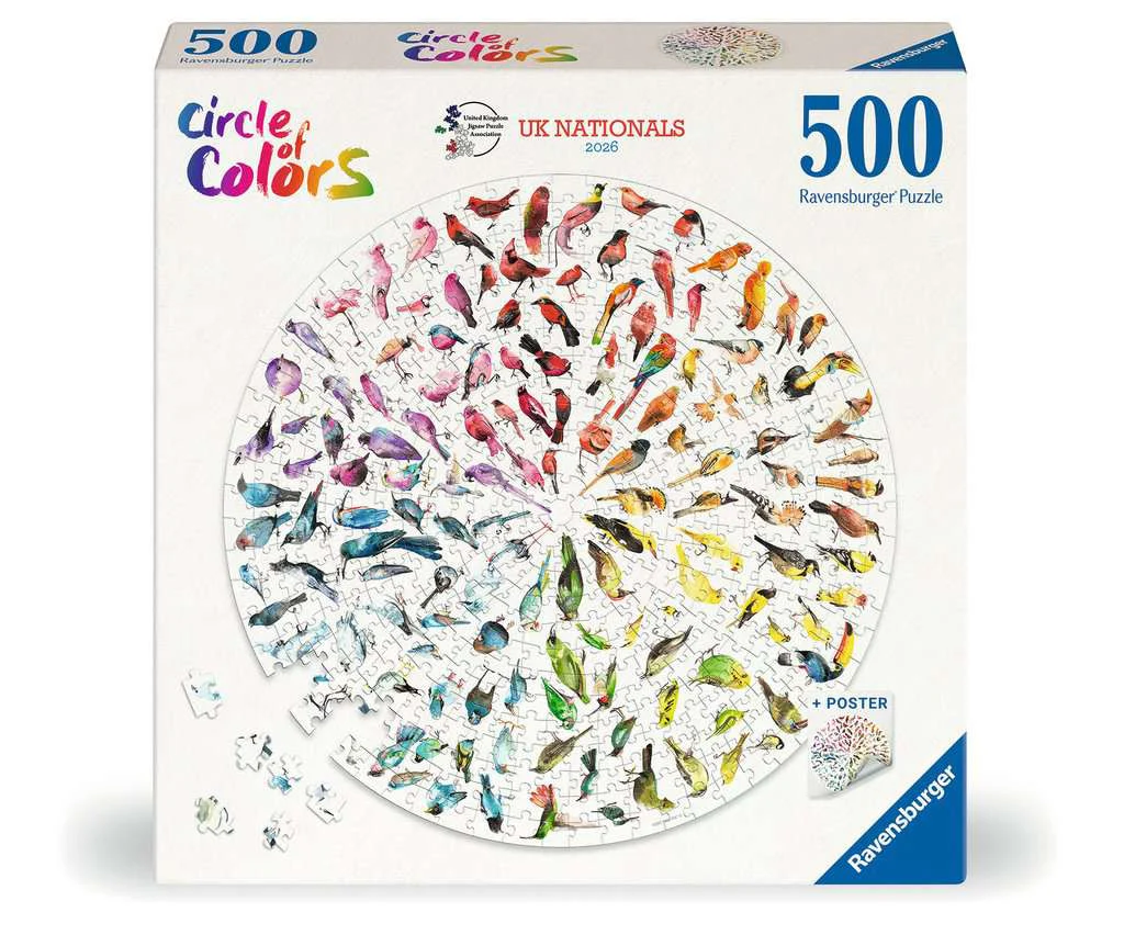 Bird Colour Wheel - 500 Piece Jigsaw Puzzle (Ravensburger)