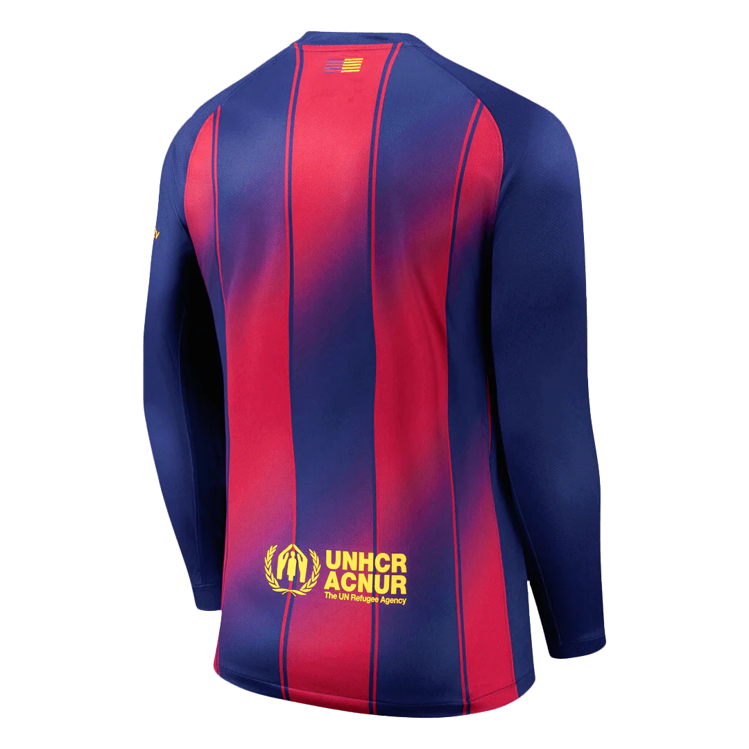 Barcelona Home Long Sleeve Soccer Jersey 2025-2026