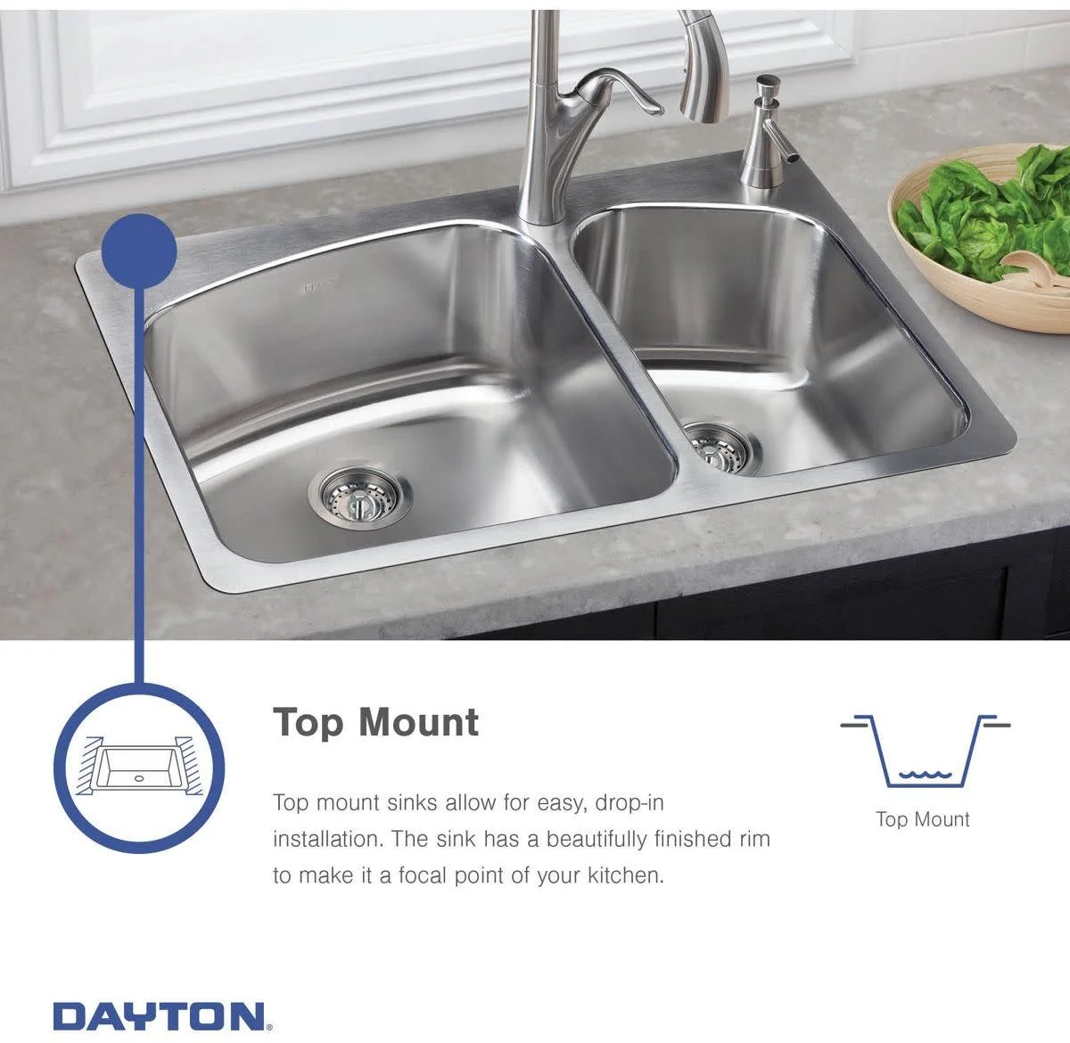 Elkay Dayton Stainless Steel 15