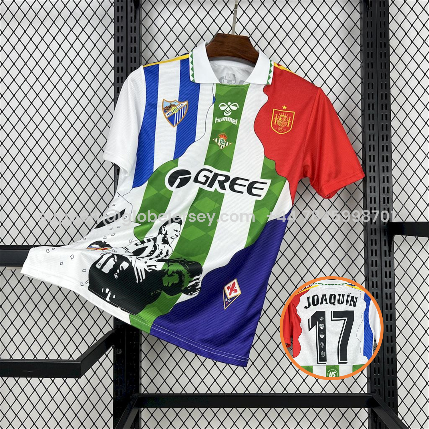 Joaquín 25-26 Career Commemorative Jersey - Real Betis Spain Malaga Fiorentina