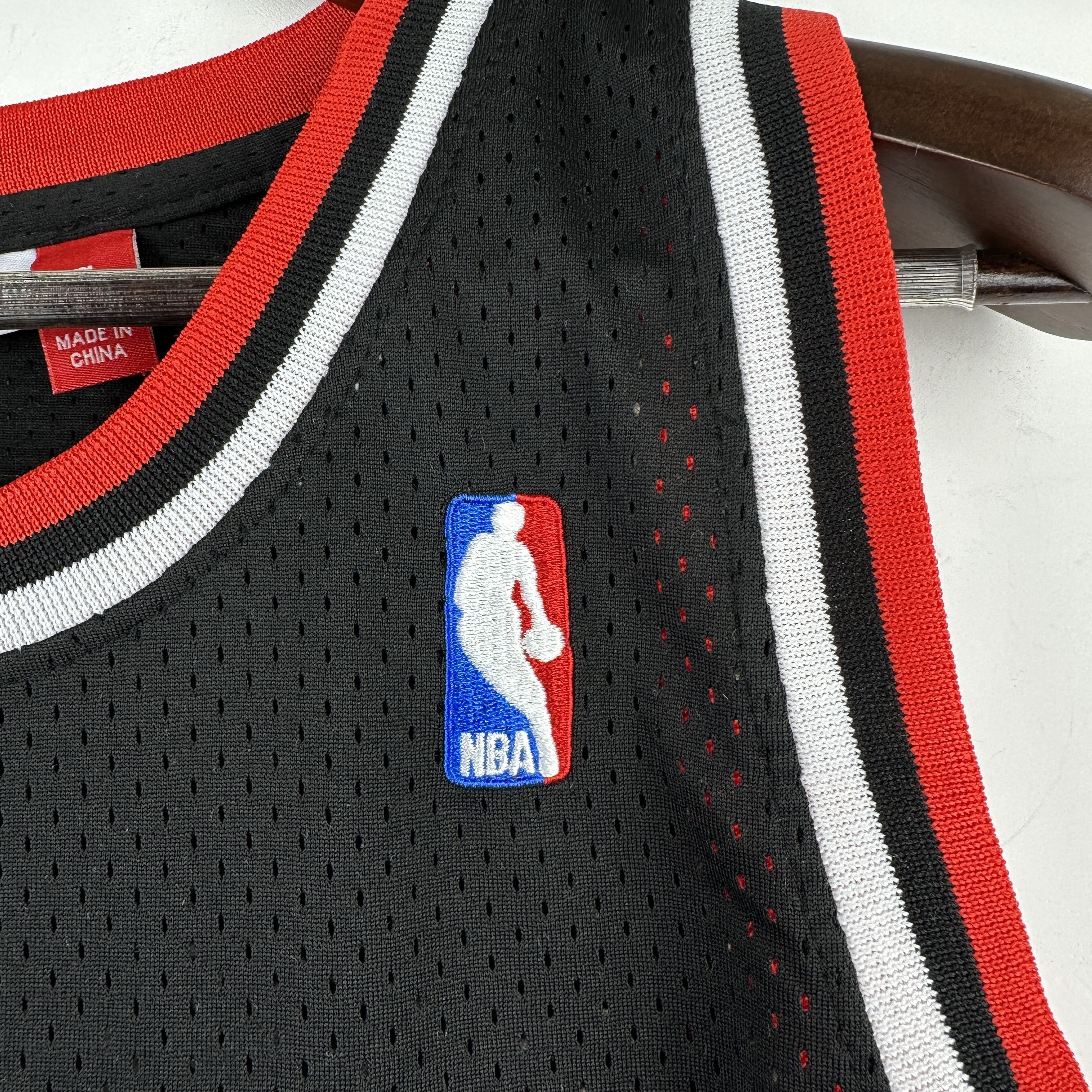 Embroidered MN retro jersey, Bulls 97/98 season, black, No. 91, Rodman