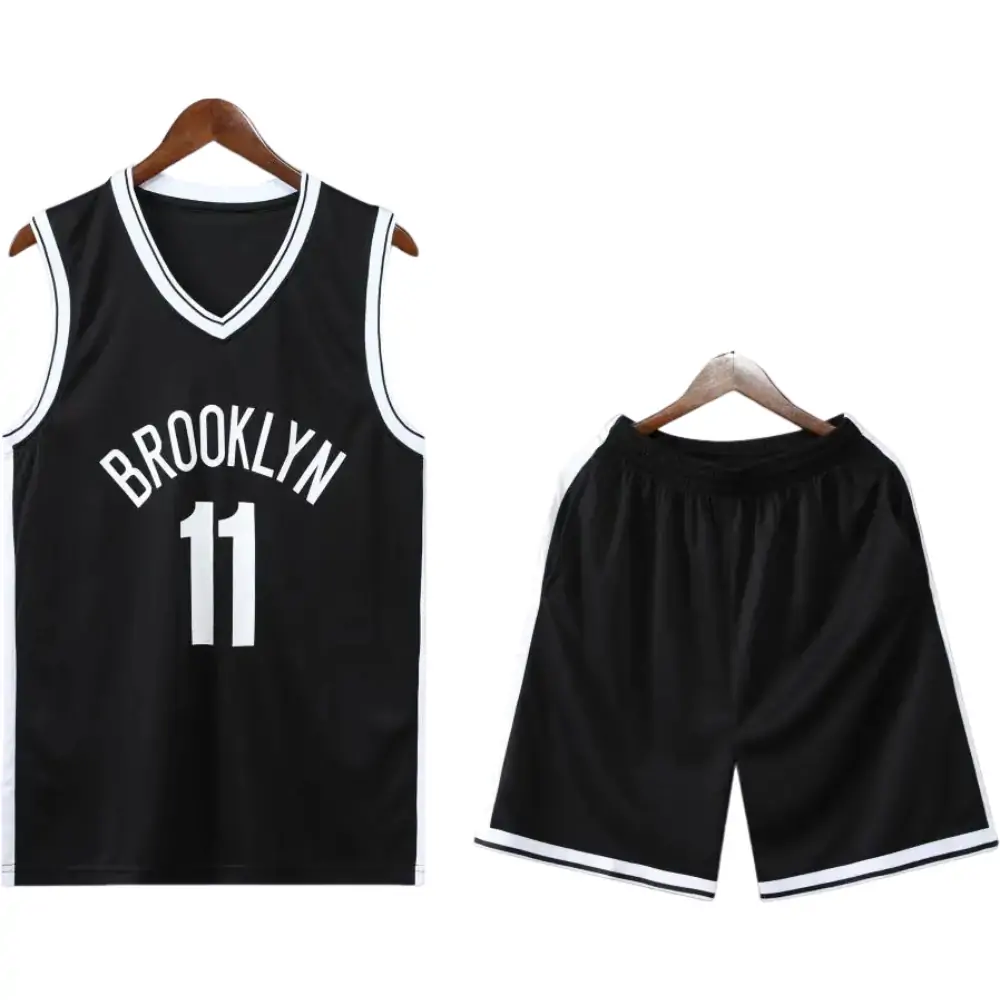 Nets basketball uniform black suit No. 11 Irving
