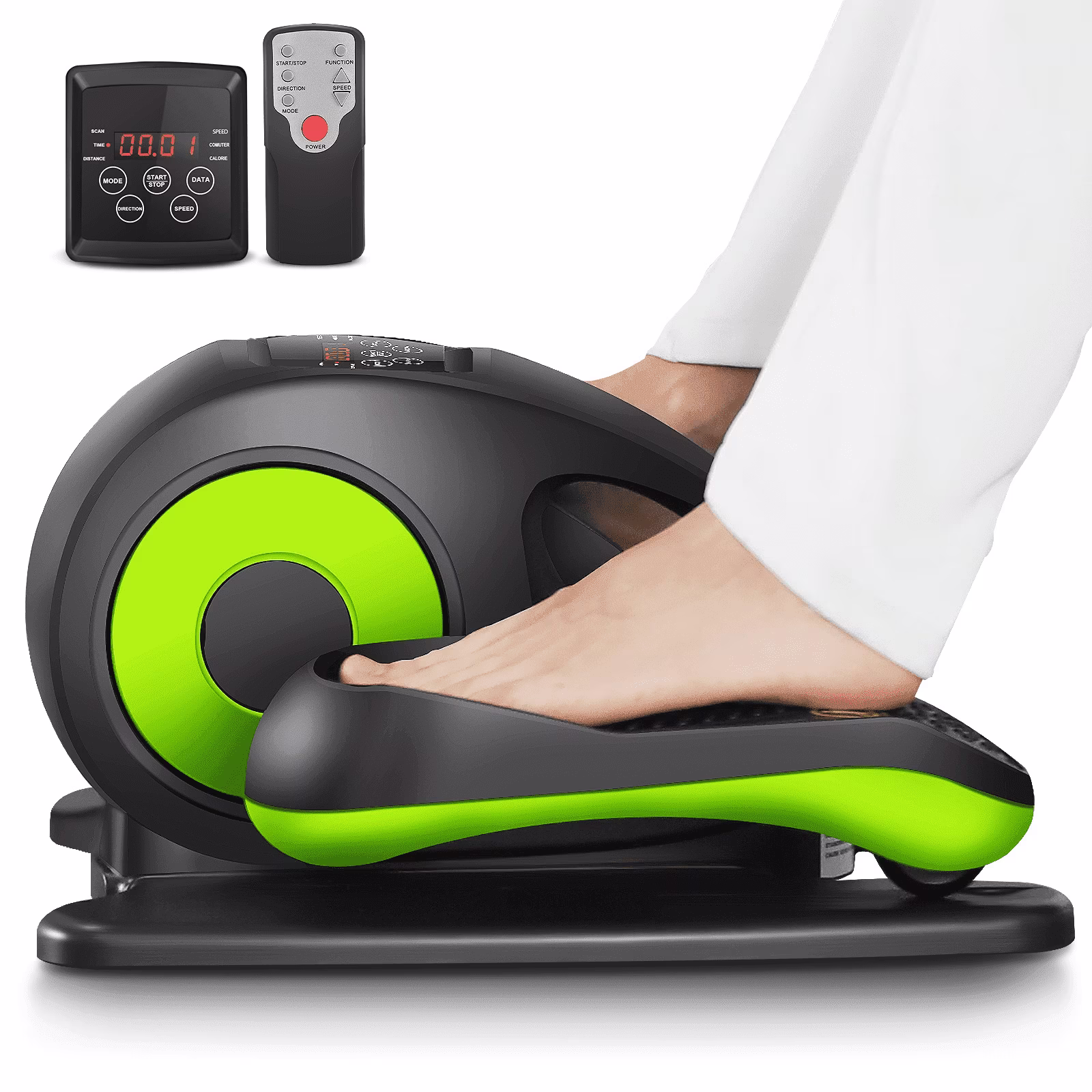 Elliptical Machine, Under Desk Elliptical with Remote Control, Quiet Home Ellipse Exerciser for Seniors