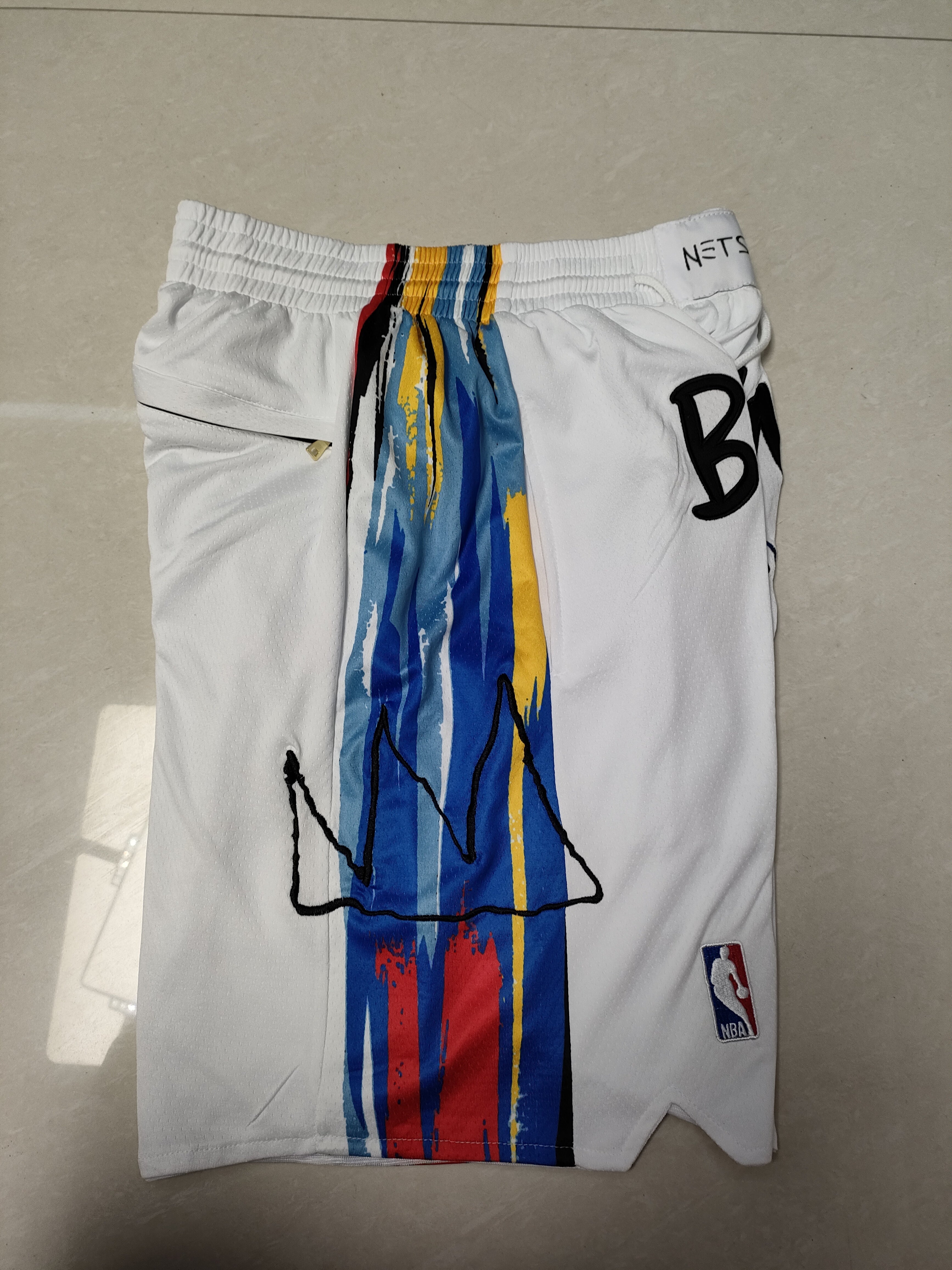 Brooklyn Nets White City Edition Pocket Pants