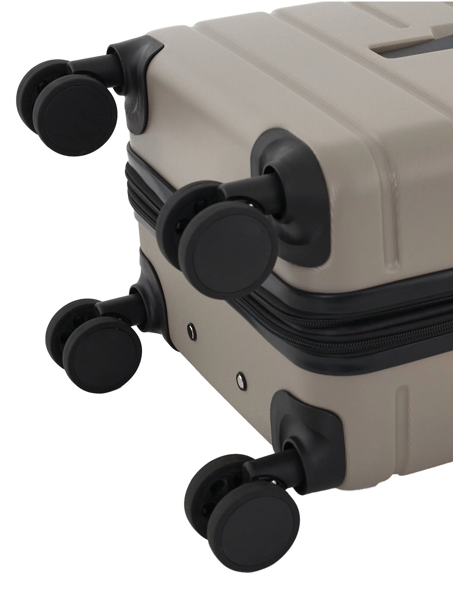 Wrangler 4-Piece 8-Wheel Expandable Hard Side Trunk-Style Luggage Set - Black