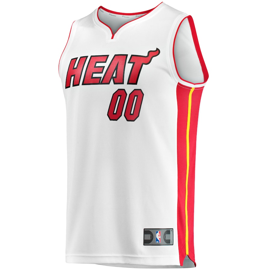 Youth Miami Heat Fanatics White Fast Break Custom Replica Jersey - Association Edition