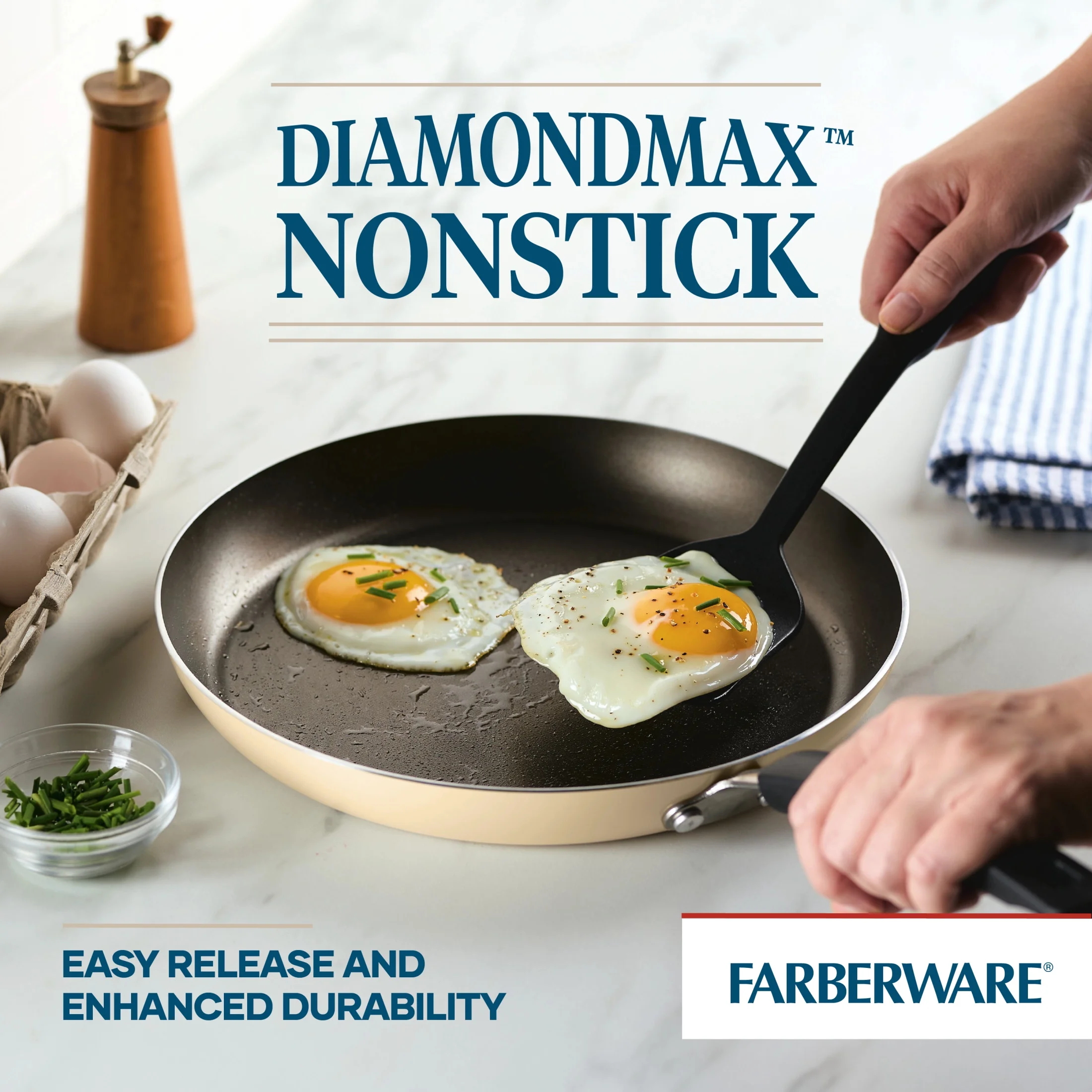 Farberware Easy Clean 22 Pcs Nonstick Cookware Set Includes Griddle Pan and Cooking Tools, Dishwasher Safe, Black