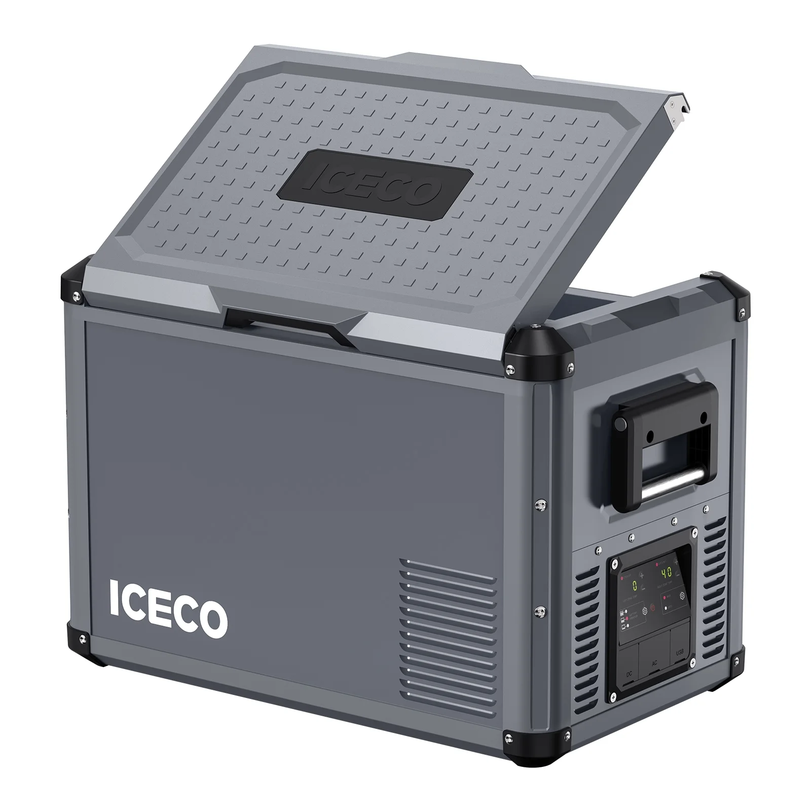 VL45 Pro Dual Zone 45QT Portable Cooler Grey