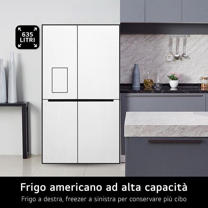 LG - Frigorifero side by side GSGV80PYLD Classe D 635L-Silver