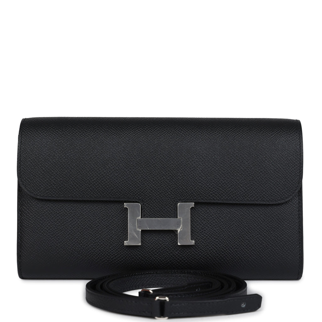 Constance Wallet To Go Black Epsom Palladium Hardware