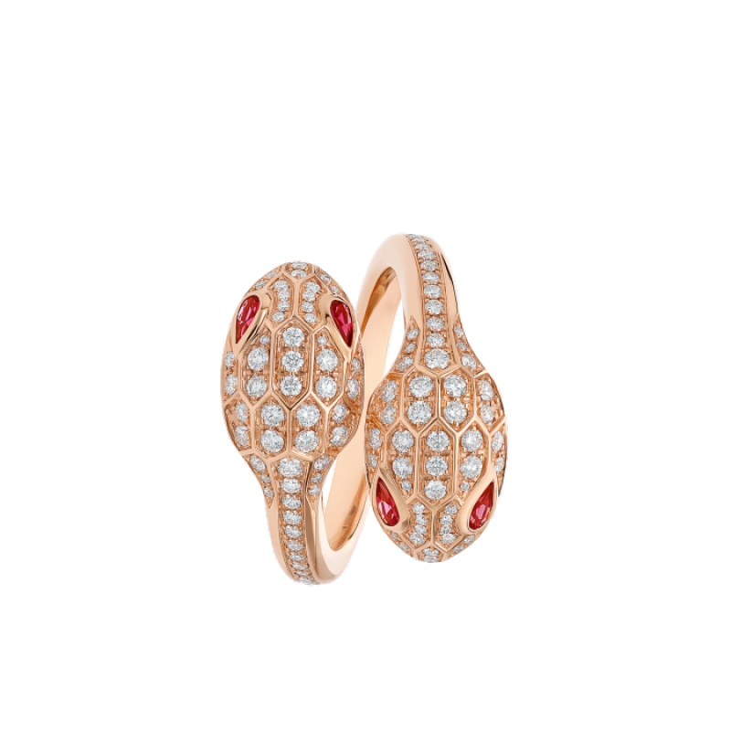 Serpenti Seduttori gilded snake ring