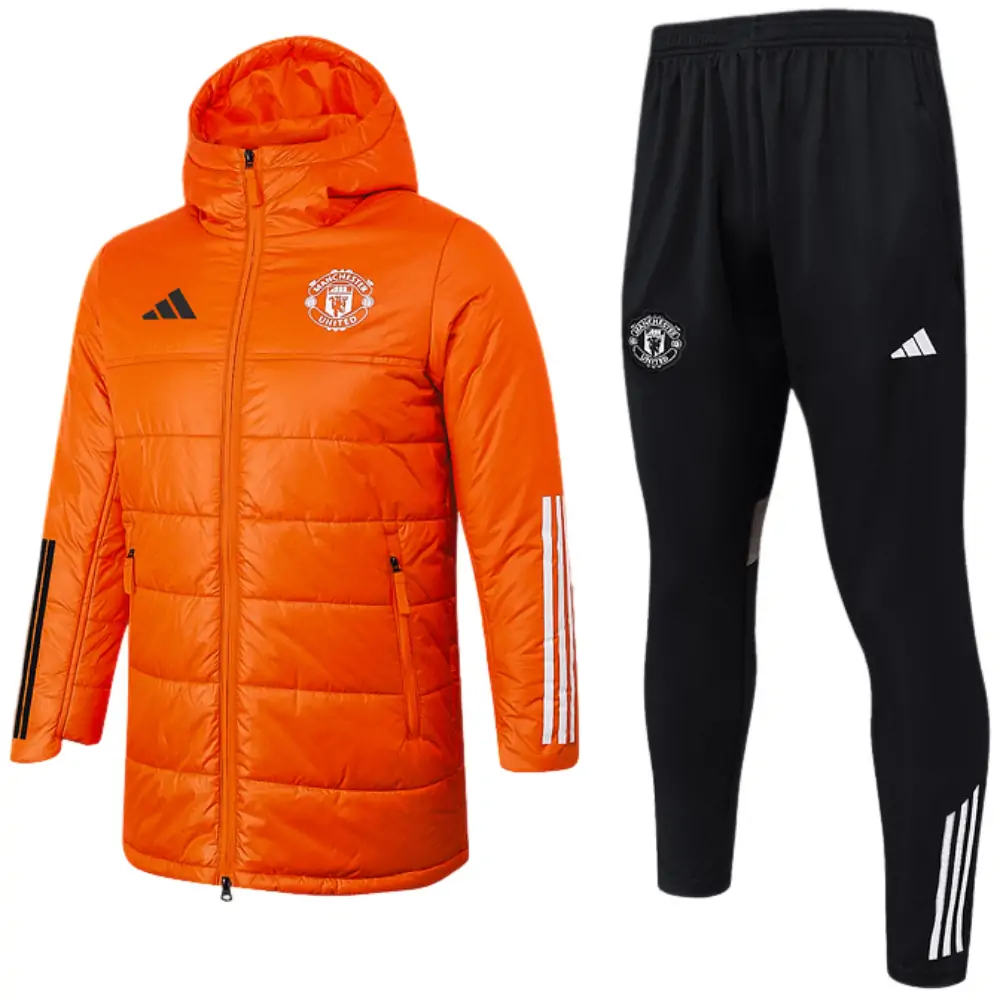 2025-26 Manchester United Winter Suit Cotton Jacket - Adult Set