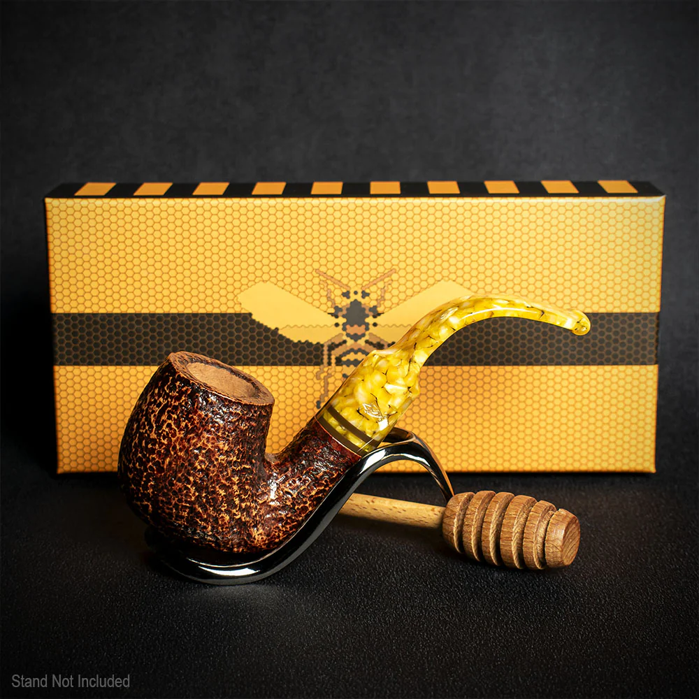 Savinelli Miele Rusticata Brownblast 614 - 6mm Briar Pipe