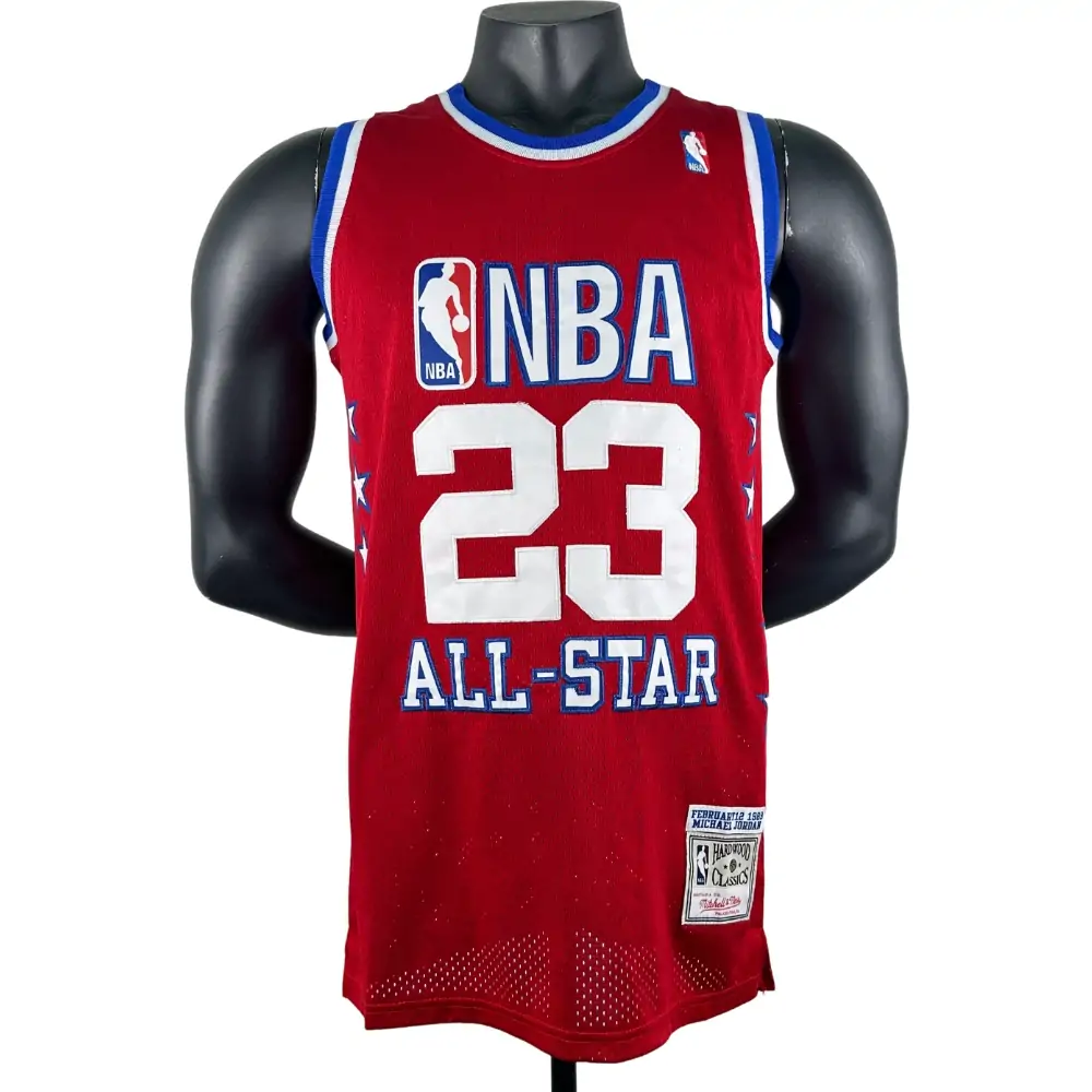 Embroidered MN Retro Jersey All-Star 2003 Season Red No. 23 Jordan