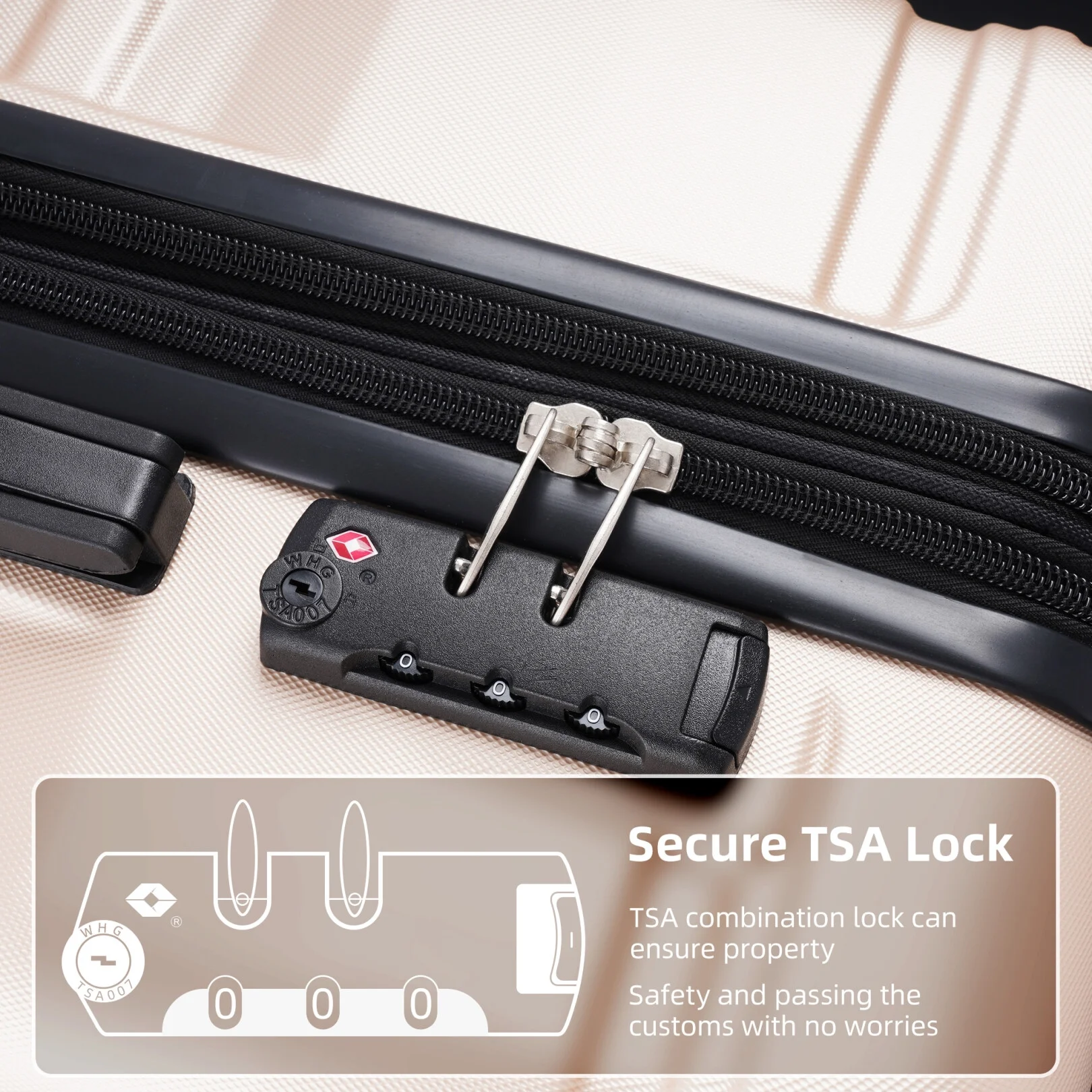 Luggage Sets New Model Expandable ABS Hardshell 3pcs Clearance Luggage Hardside Lightweight Durable Suitcase sets Spinner Wheels Suitcase with TSA Lock 20''24''28''(blue and brown)