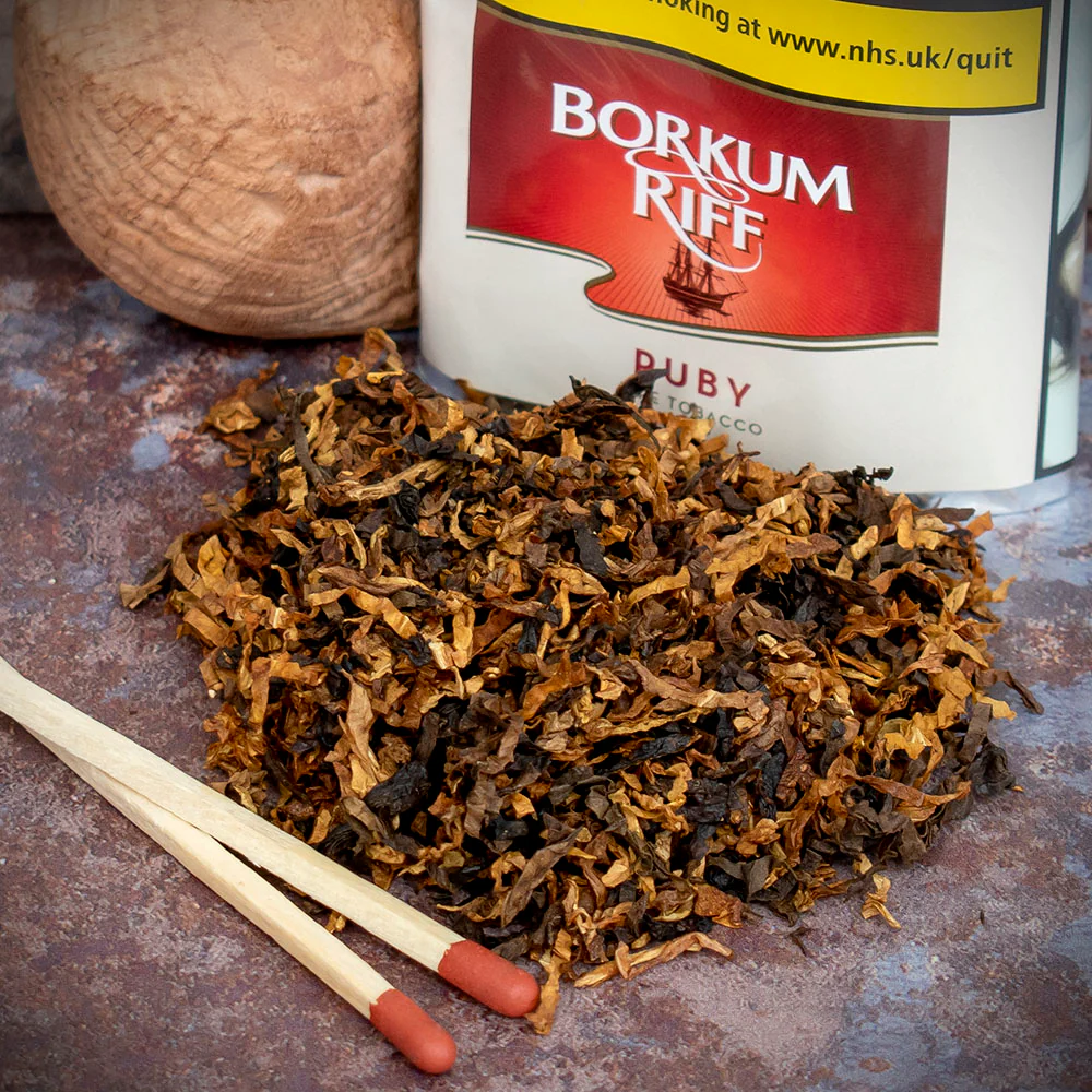 Borkum Riff Ruby Pipe Tobacco (Cherry & Vanilla) - 50g Packet