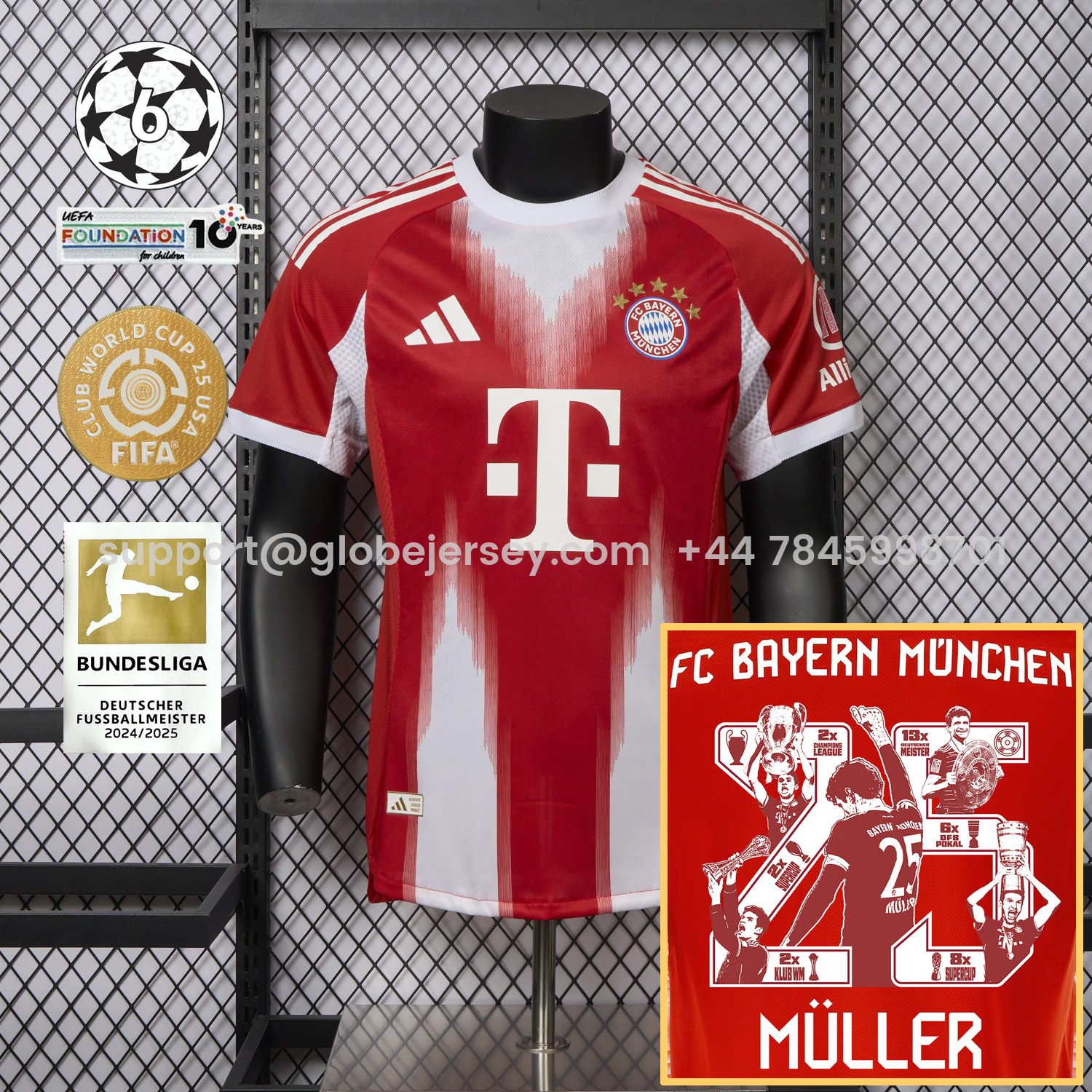 Bayern Munich 25-26 Home Müller Limited Edition Jersey - Player Version