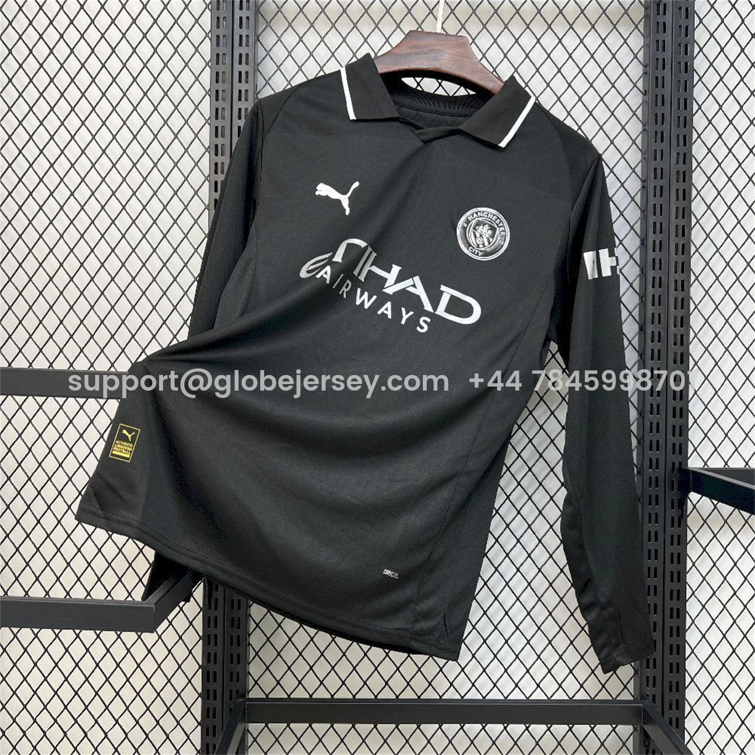 Manchester City 25-26 Away Long Sleeves Black Jersey - Fans Version