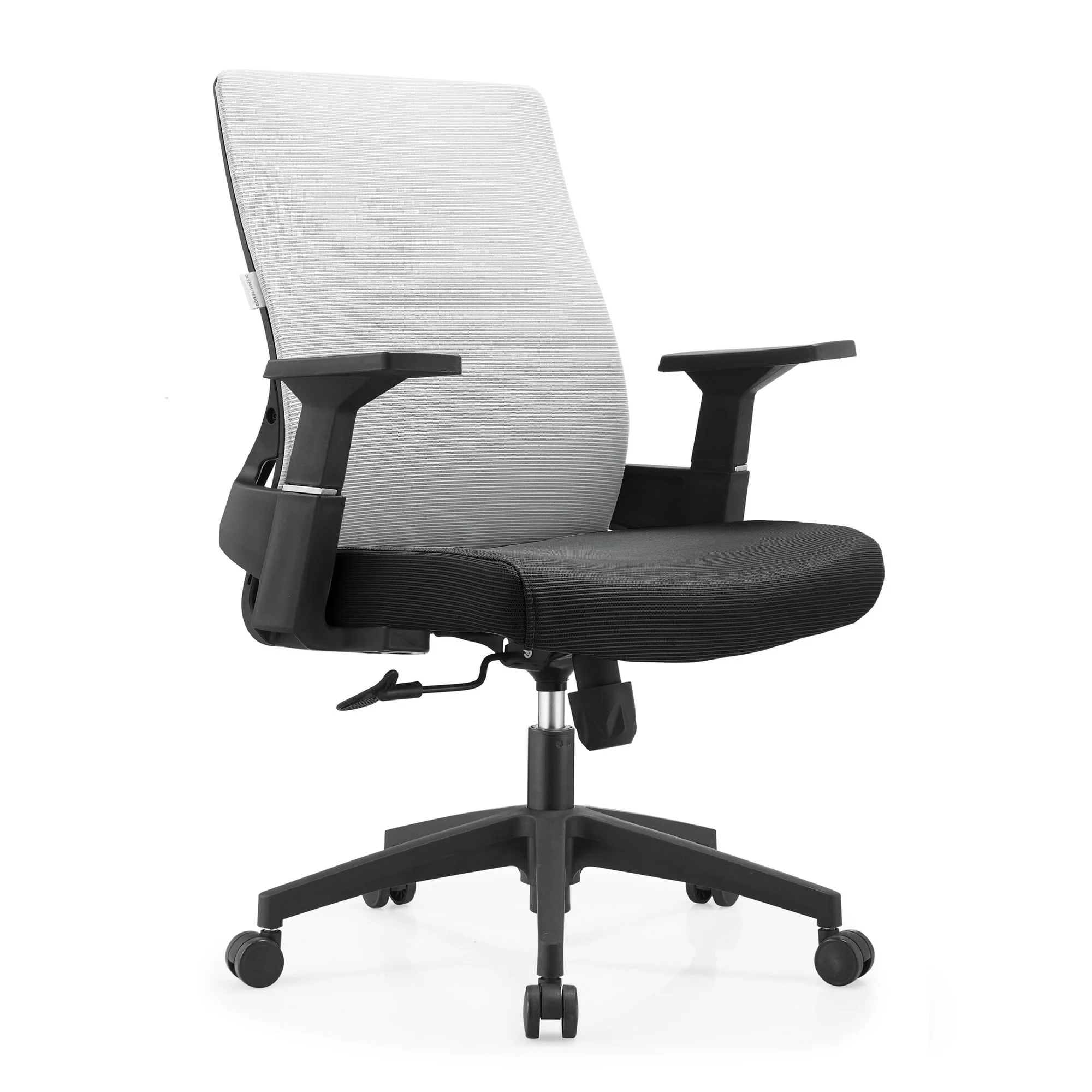 LeisureMod Brio Modern Office Chair Ergonomic Lumbar Support Computer Chair Adjustable Desk Chair with 360 Degree Swivel and Tilt in Blue
