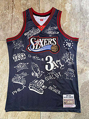 Allen Iverson Philadelphia 76ers 3 Black MN