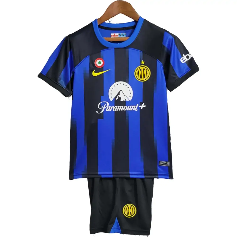 2023/2024 Internazionale Milan Home Football Jersey1:1 Quality Thai Kids Size