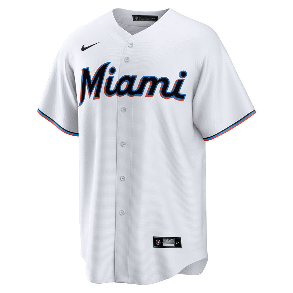 Men's Miami Marlins Jazz Chisholm Jr. Home Player Jersey - White