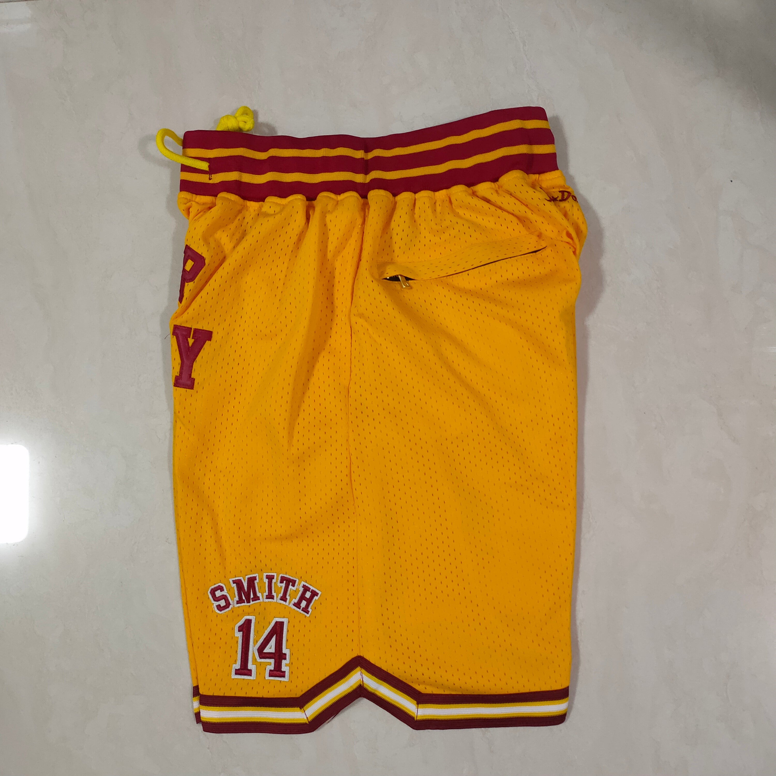 Los Angeles Lakers Kobe Bryant Yellow Pocket Pants