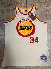 Houston Rockets  #34 Olajuwon White MN