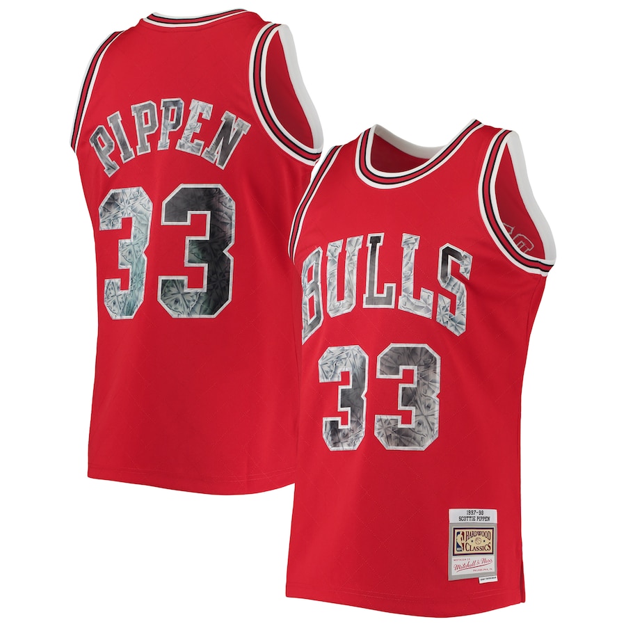 Scottie Pippen Chicago Bulls Mitchell & Ness Big & Tall 1997/98 NBA 75th Anniversary Diamond Swingman Jersey - Red