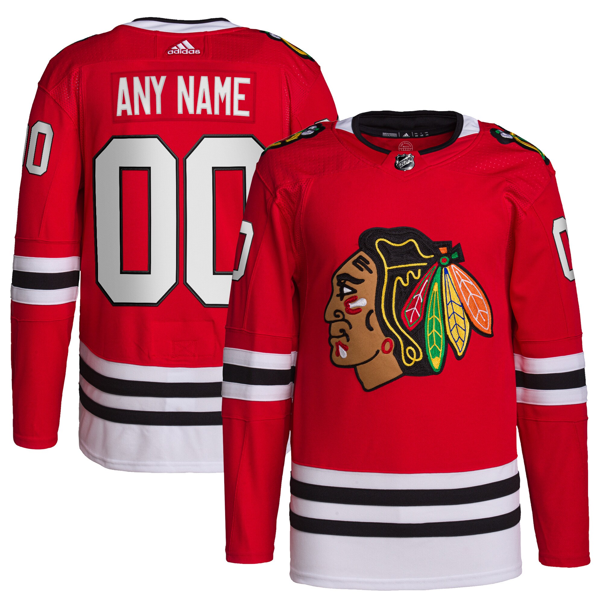 Chicago Blackhawks   Home  Primegreen  Custom Jersey – Red