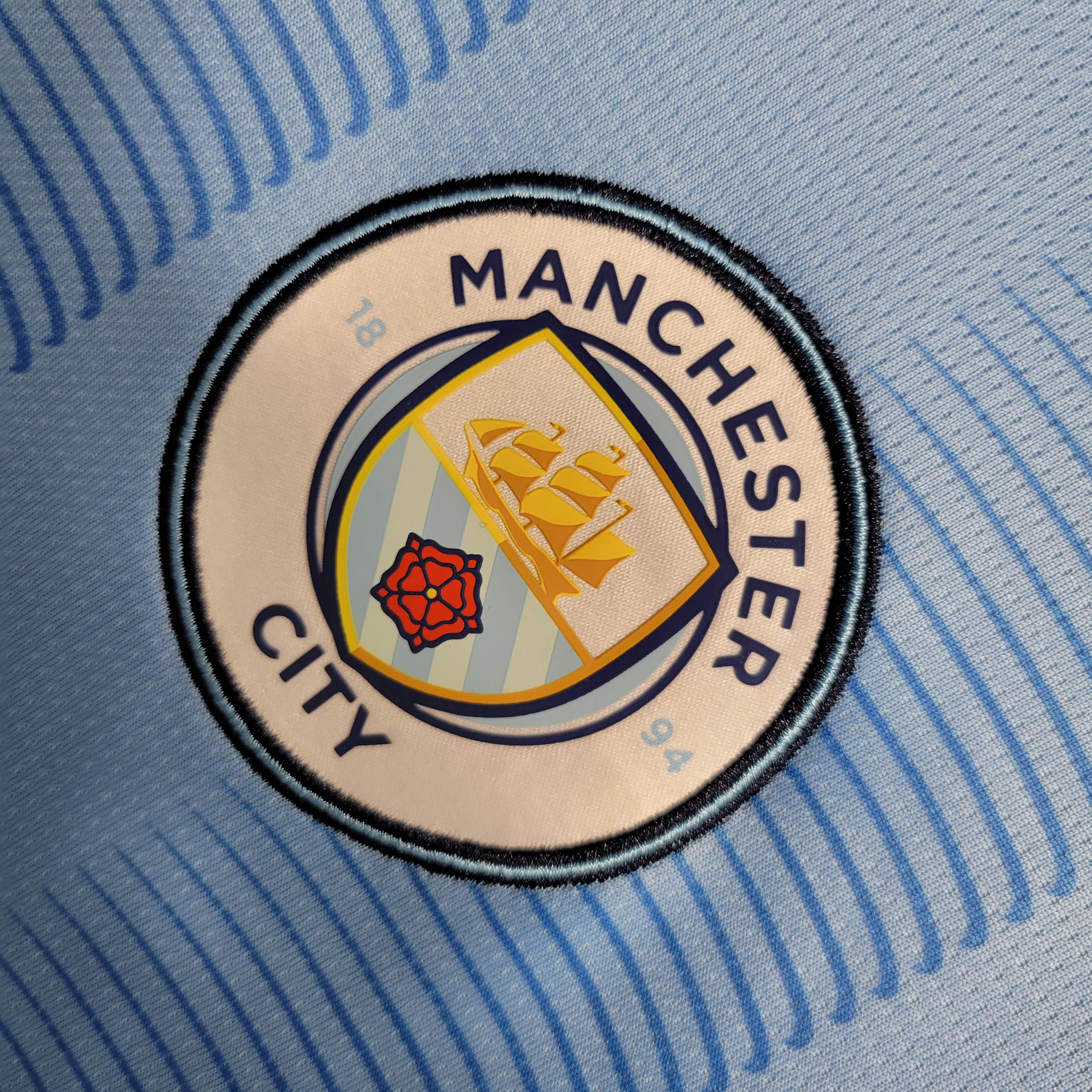 2023/2024 Long Sleeve Manchester City Home Football Shirt 1:1 Thai Quality
