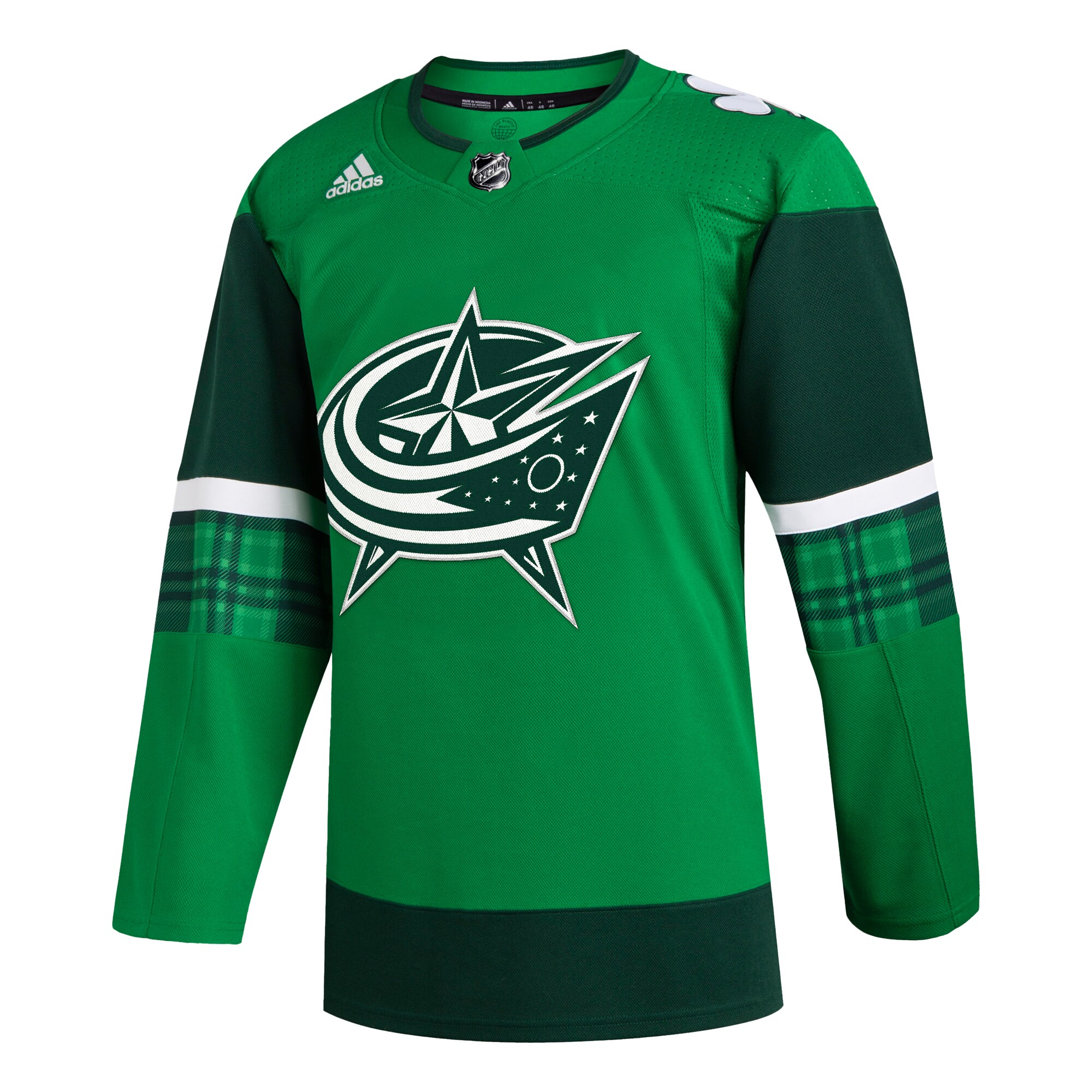 Columbus Blue Jackets  2023 St. Patrick’s Day Primegreen  Jersey – Kelly Green
