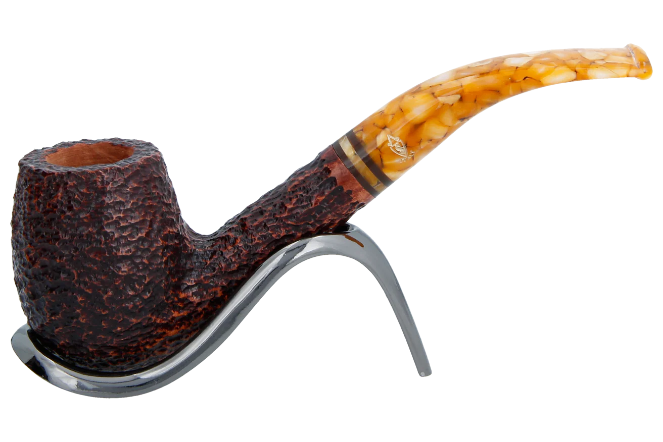 Savinelli Miele Rusticata Brownblast 670 - 6mm Briar Pipe
