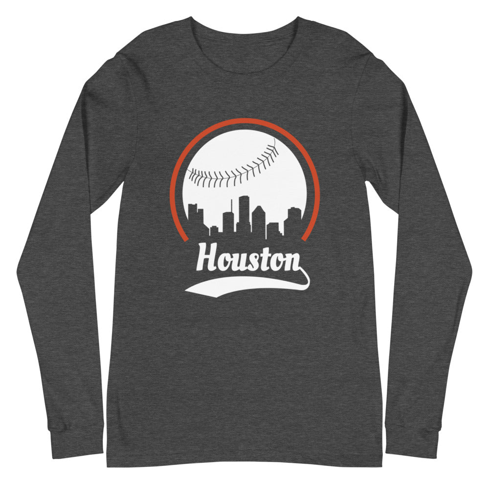 Unisex Houston Astros Baseball Long Sleeve Tee Shirt