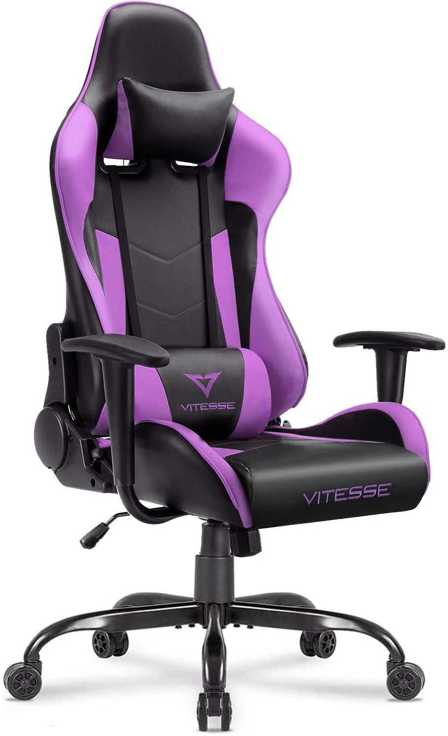 Vitesse gaming chair, 2022 Racing style gamer chair for teens,Comfortable High Back game chair,Lumbar Support and Headrest Computer Desk Chair with Height Adjustable Swivel Office Chair