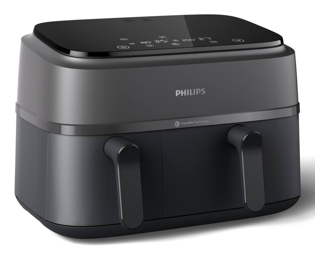 Philips Friggitrice ad aria con Doppio Cestello 9L