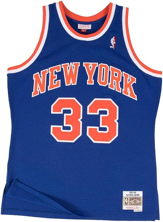 Mitchell & Ness Men's Patrick Ewing New York Knicks NBA Throwback HWC Jersey