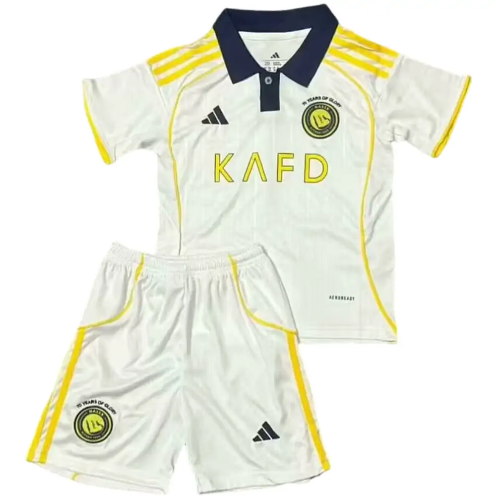 2025-26 Riyadh Victory Third Away White Jersey-Children's Edition