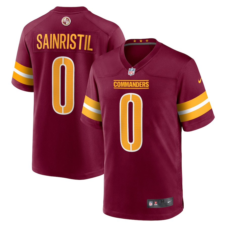 Washington Commanders Mike Sainristil Burgundy Jersey