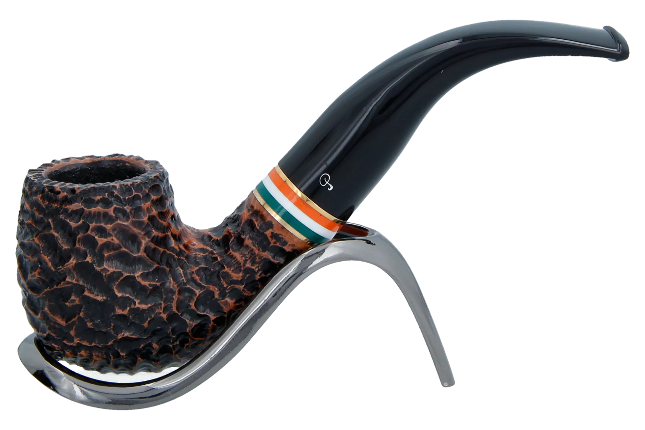 Peterson of Dublin St. Patrick's Day 2023 Limited Edition Rusticated Briar Smoking Pipe - Shape 221