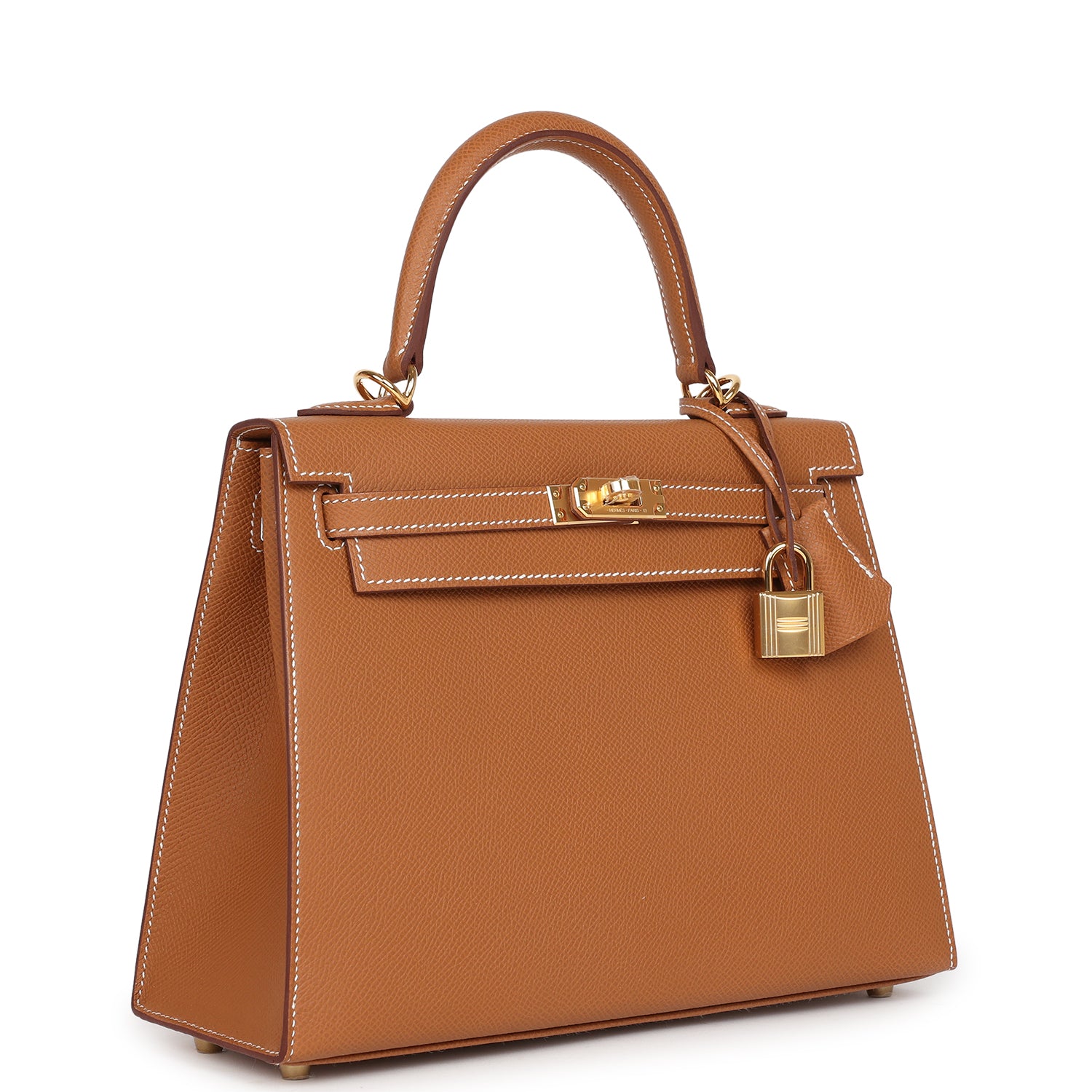 Kelly Sellier 25 Gold Epsom Gold Hardware