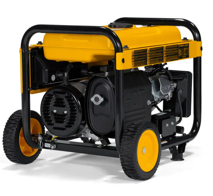 DEWALT 8000 Watt Electric Start Gas Powered Portable Generator with Idle Speed ​​Control. GFCI Outlet and CO Protection