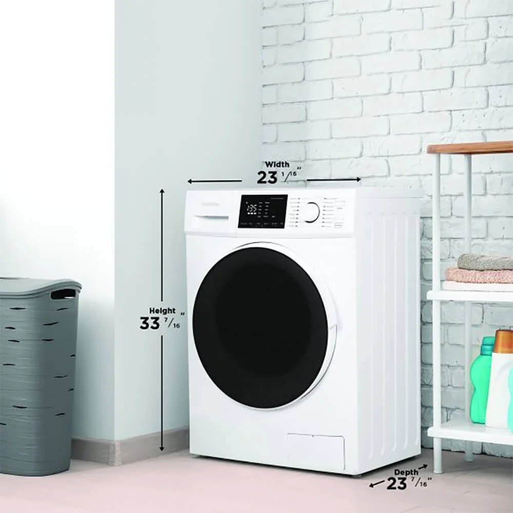 Danby DWM120WDB-3 2.7 Cu. ft. All-In-One Vent-less Washer/Dryer Combo in White
