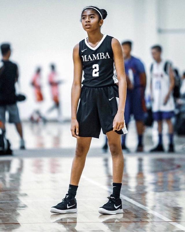 NCAA Kobe Bryant's daughter No. 2 GIGI black jersey