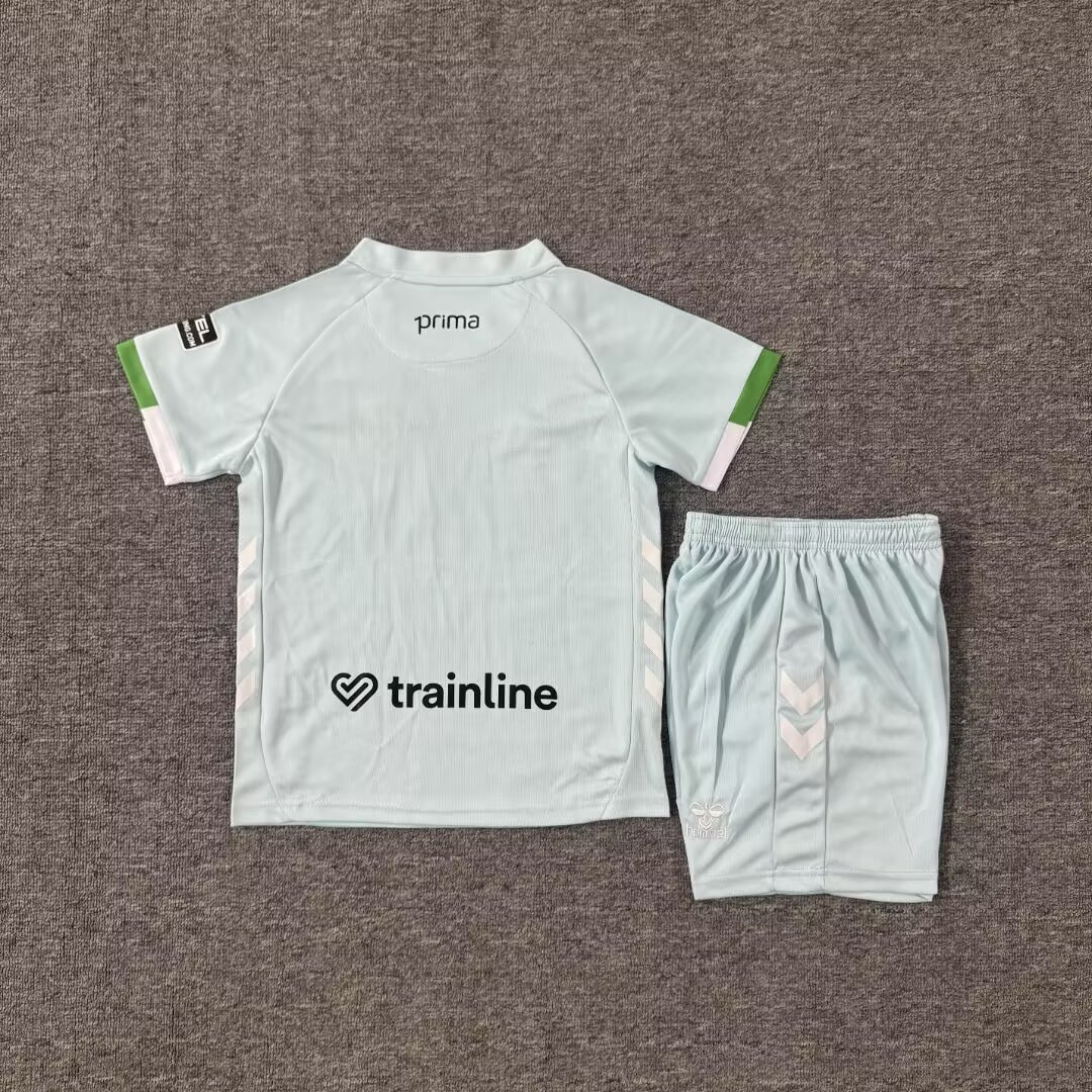 2025-26 Real Betis Away Match Kids' Jersey Set - Fans Edition