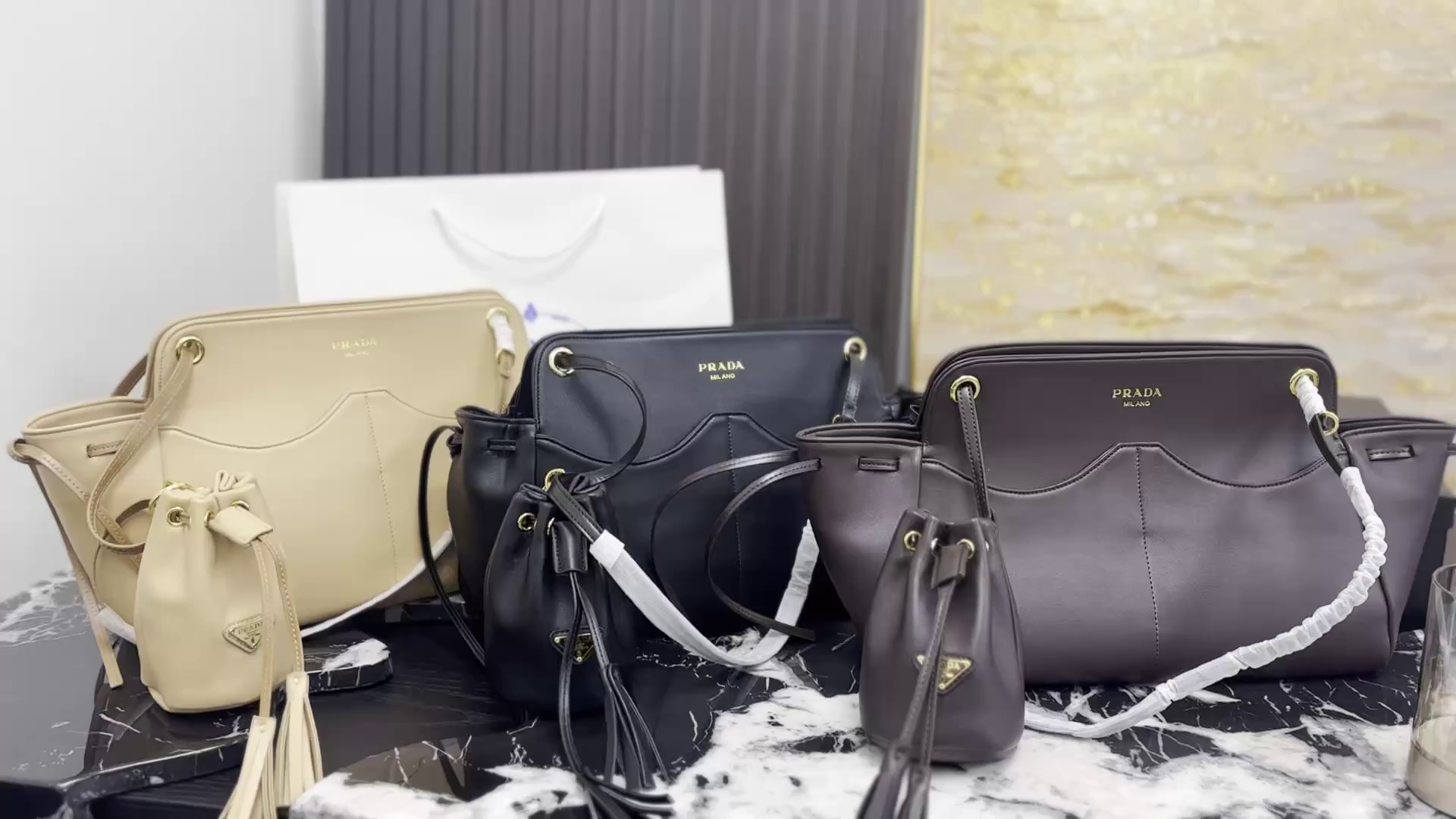 Prada Vitello Daino Handbag