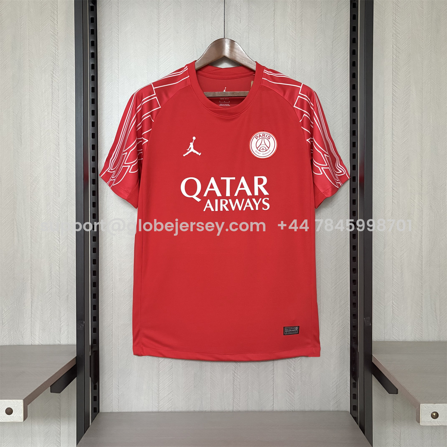 Paris Saint-Germain PSG 25-26 Red Training Jersey - Fans Version