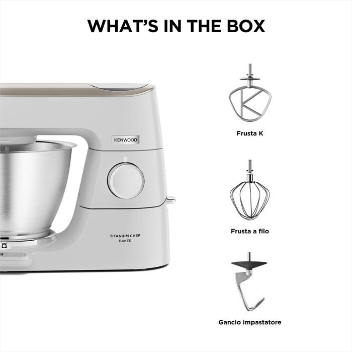 KENWOOD. - Planetaria Titanium Chef Baker KVC65.001SI-SILVER